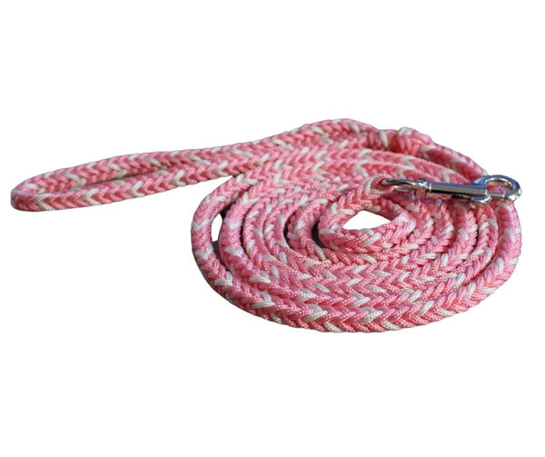 Pink and White Paracord Leash
