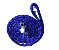 Electric Blue and Black Paracord Leash