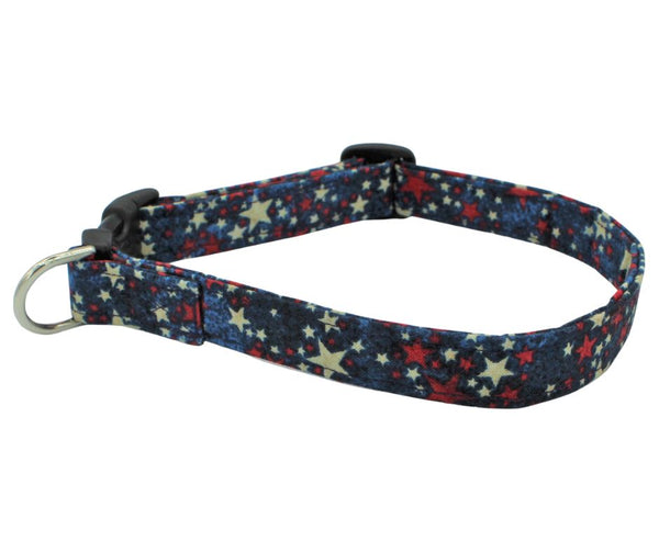 Just Stars Fabric Dog Collar