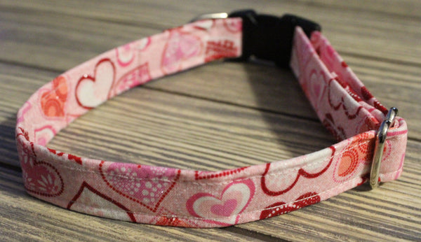 Nothing But Hearts Dog Collar by The Dog Ladies